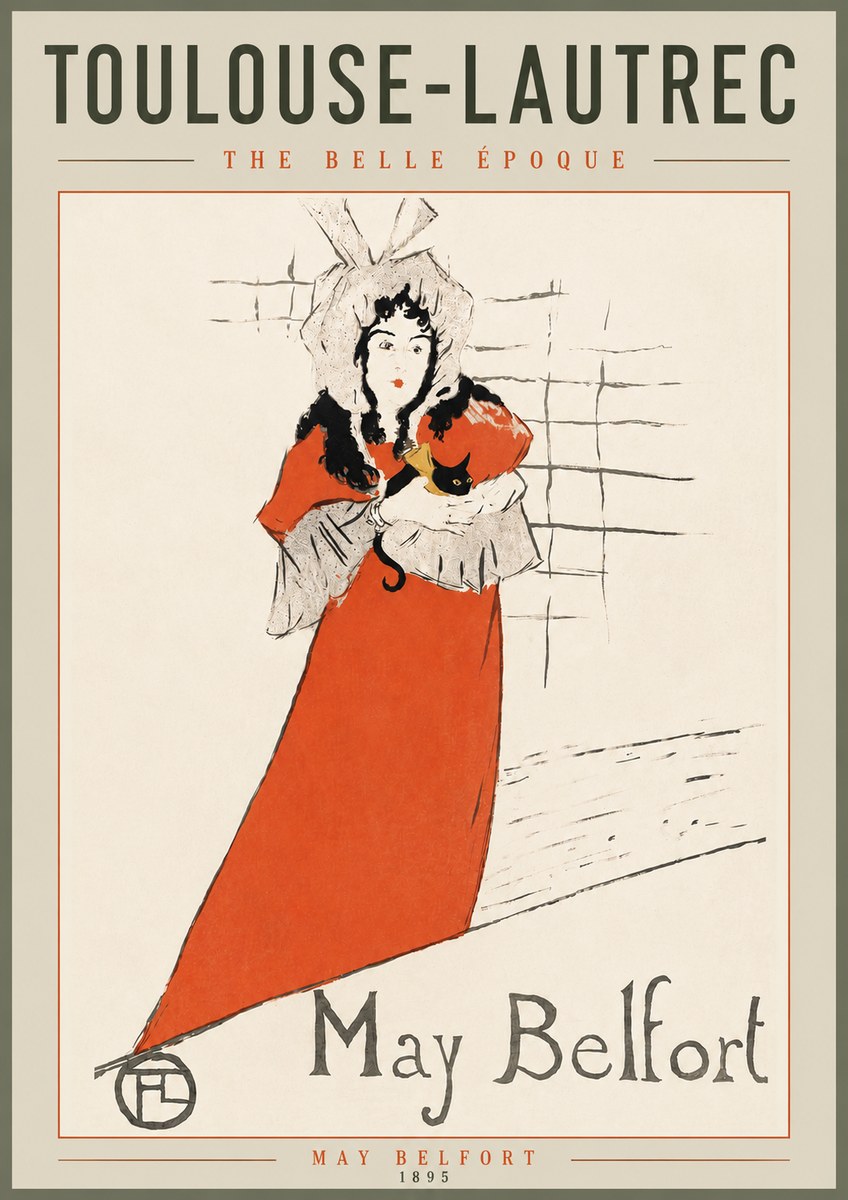 Toulouse-Lautrec May Belfort No4 - Affiche