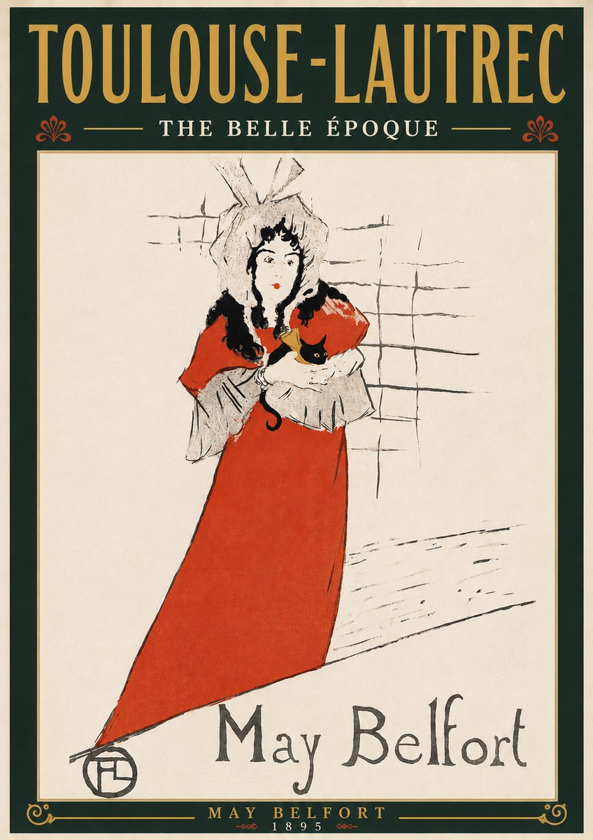 Toulouse-Lautrec May Belfort No6 - Affiche