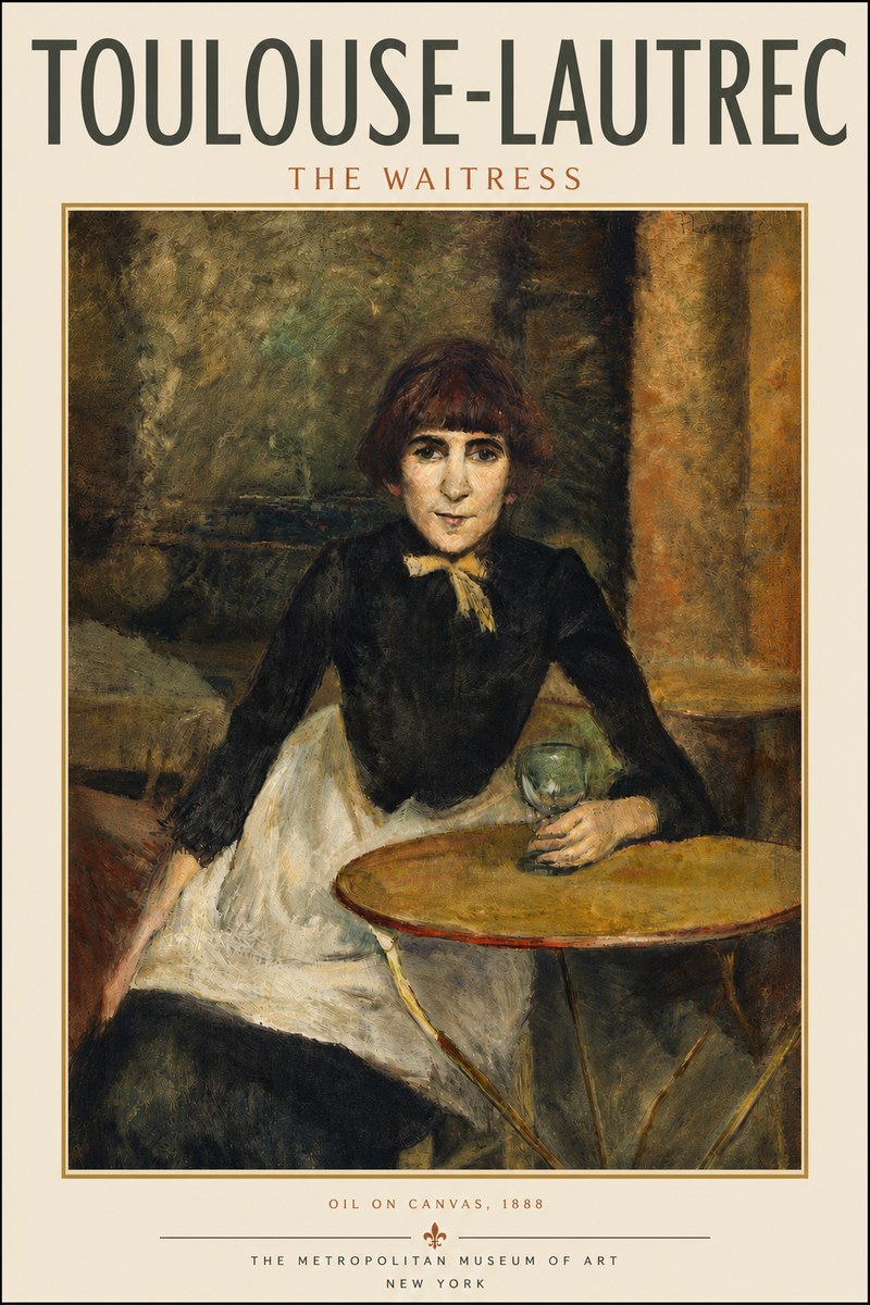Toulouse-Lautrec The Waitress No5 - Affiche