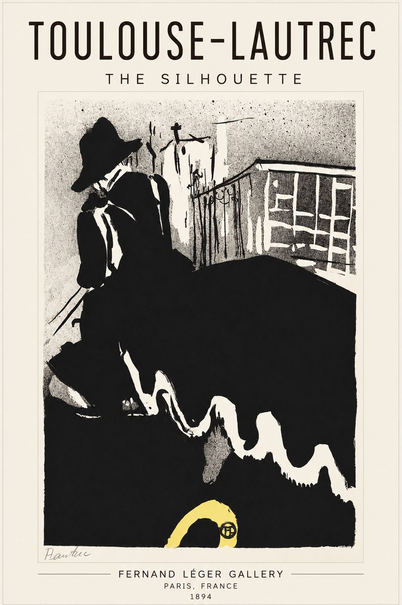 Toulouse-Lautrec The Silhouette No1 - Affiche