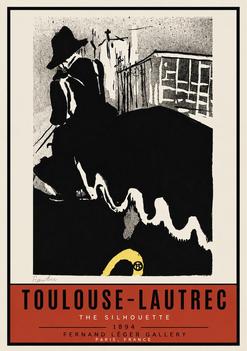 Toulouse-Lautrec The Silhouette No3 - Affiche