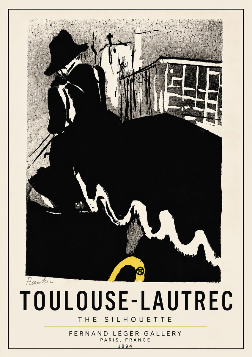Toulouse-Lautrec The Silhouette No5 - Affiche