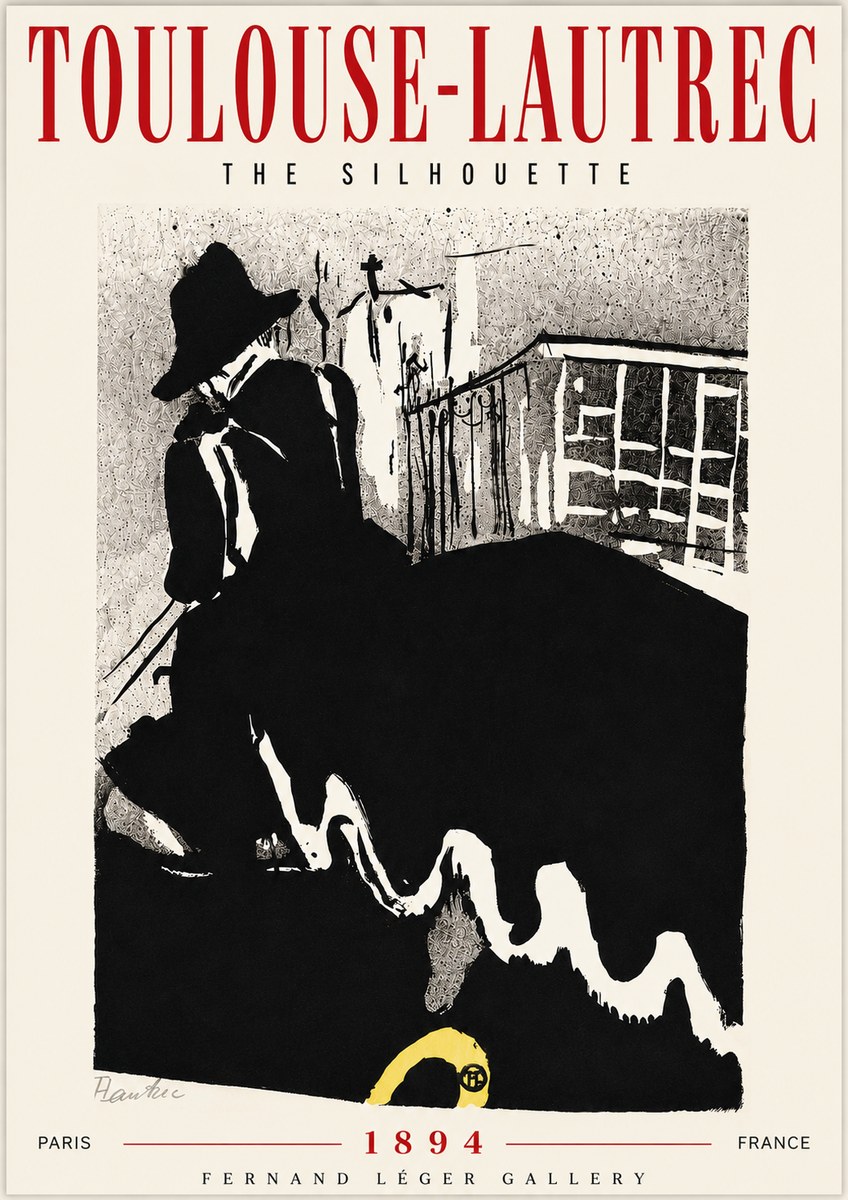 Toulouse-Lautrec The Silhouette No6 - Affiche