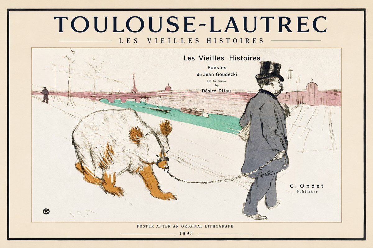 Toulouse-Lautrec Les Vieilles Histoires I No1 - Affiche