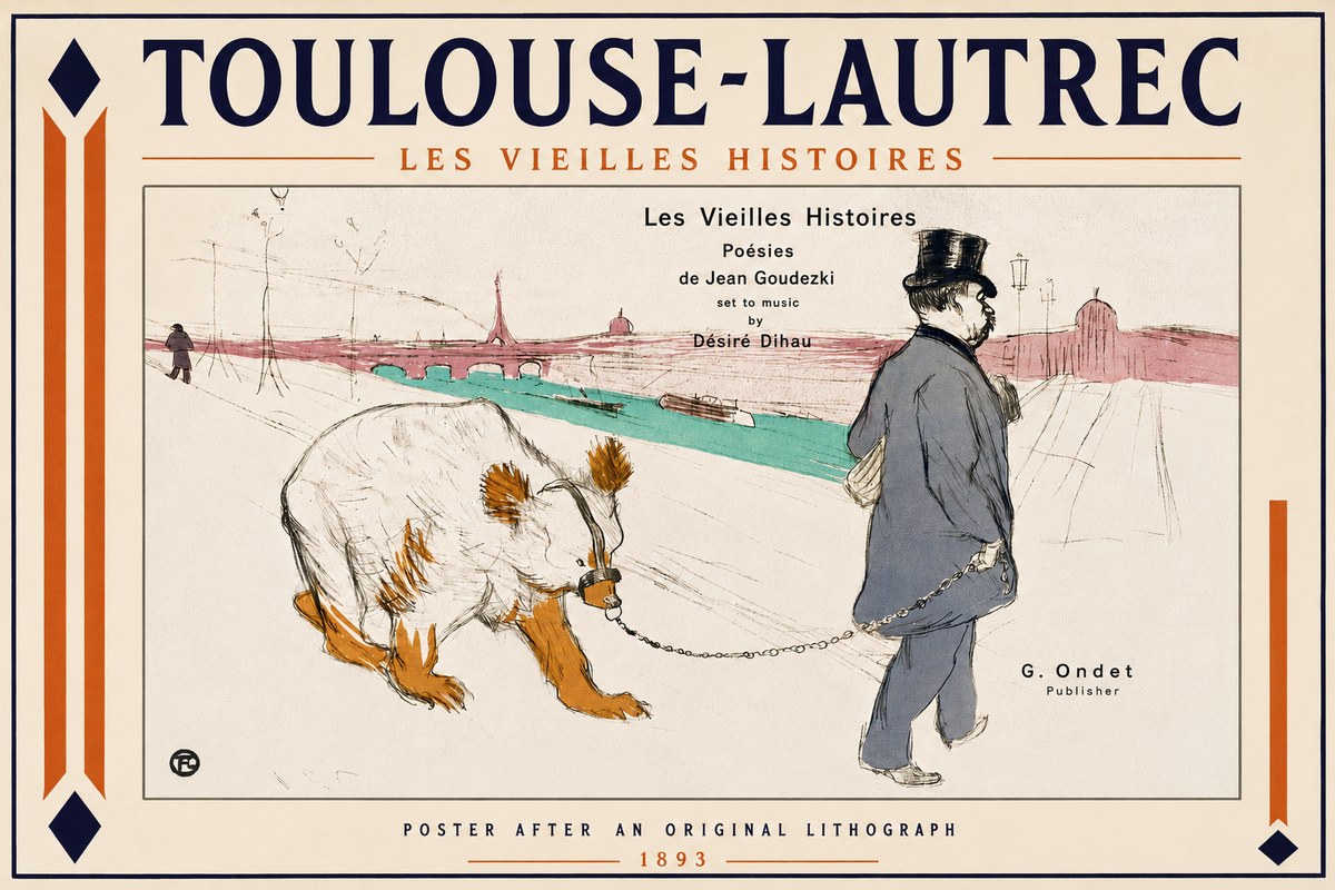 Toulouse-Lautrec Les Vieilles Histoires I No4 - Affiche