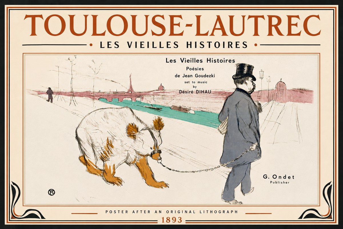 Toulouse-Lautrec Les Vieilles Histoires I No5 - Affiche