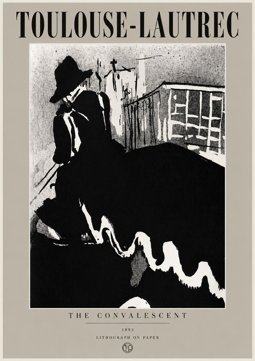 Toulouse-Lautrec The Convalescent No6 - Affiche