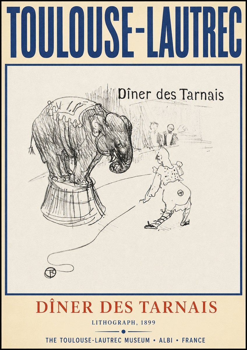 Toulouse-Lautrec Dîner Des Tarnais No2 - Affiche
