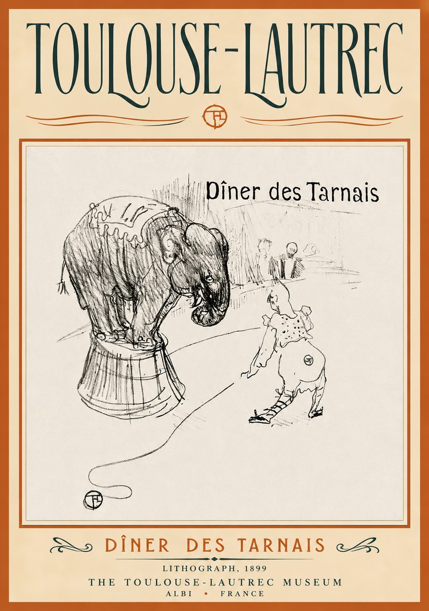 Toulouse-Lautrec Dîner Des Tarnais No4 - Affiche