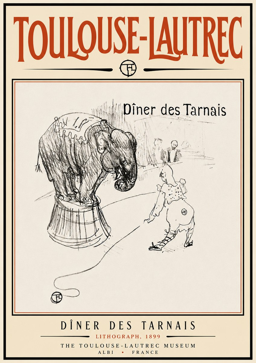 Toulouse-Lautrec Dîner Des Tarnais No6 - Affiche