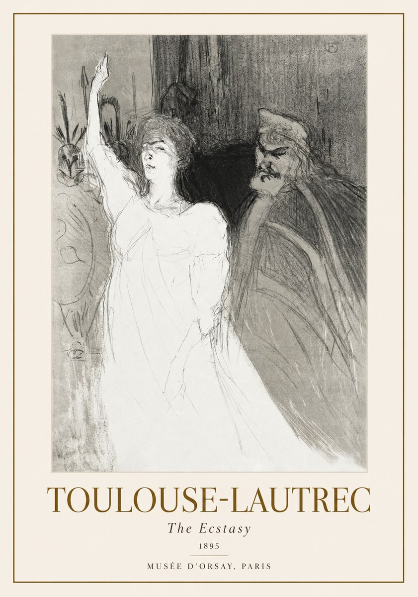 Toulouse-Lautrec The Ecstasy No1 - Affiche