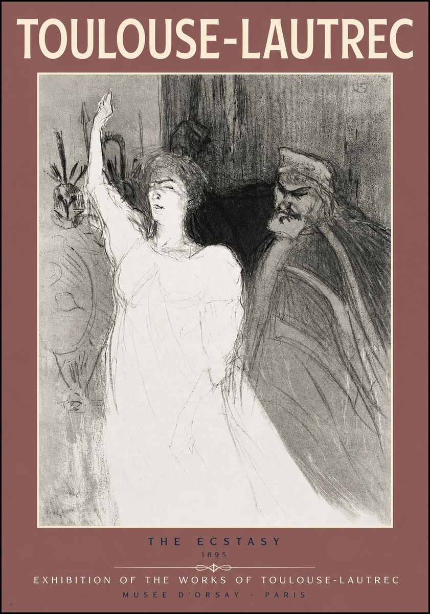 Toulouse-Lautrec The Ecstasy No5 - Affiche