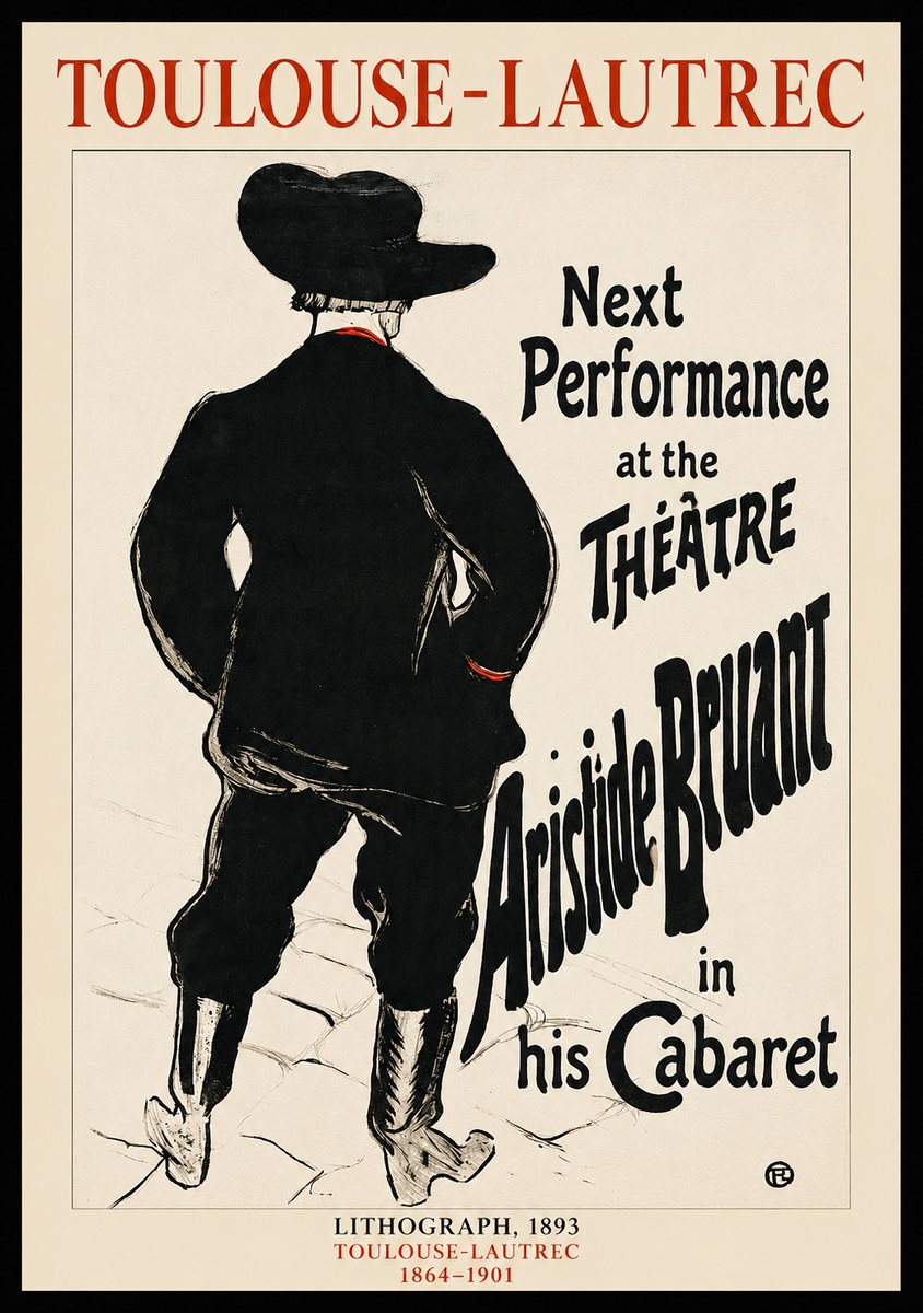 Toulouse-Lautrec Next Performance at the Théâtre Aristide Bruant in His Cabaret No1 - Affiche