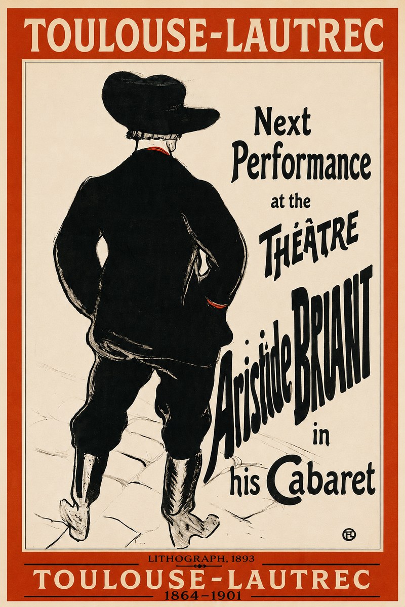 Toulouse-Lautrec Next Performance at the Théâtre Aristide Bruant in His Cabaret No2 - Affiche