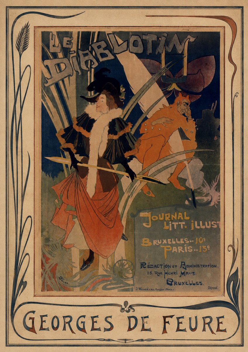 Georges de Feure Le Diablotin I No3 - Affiche