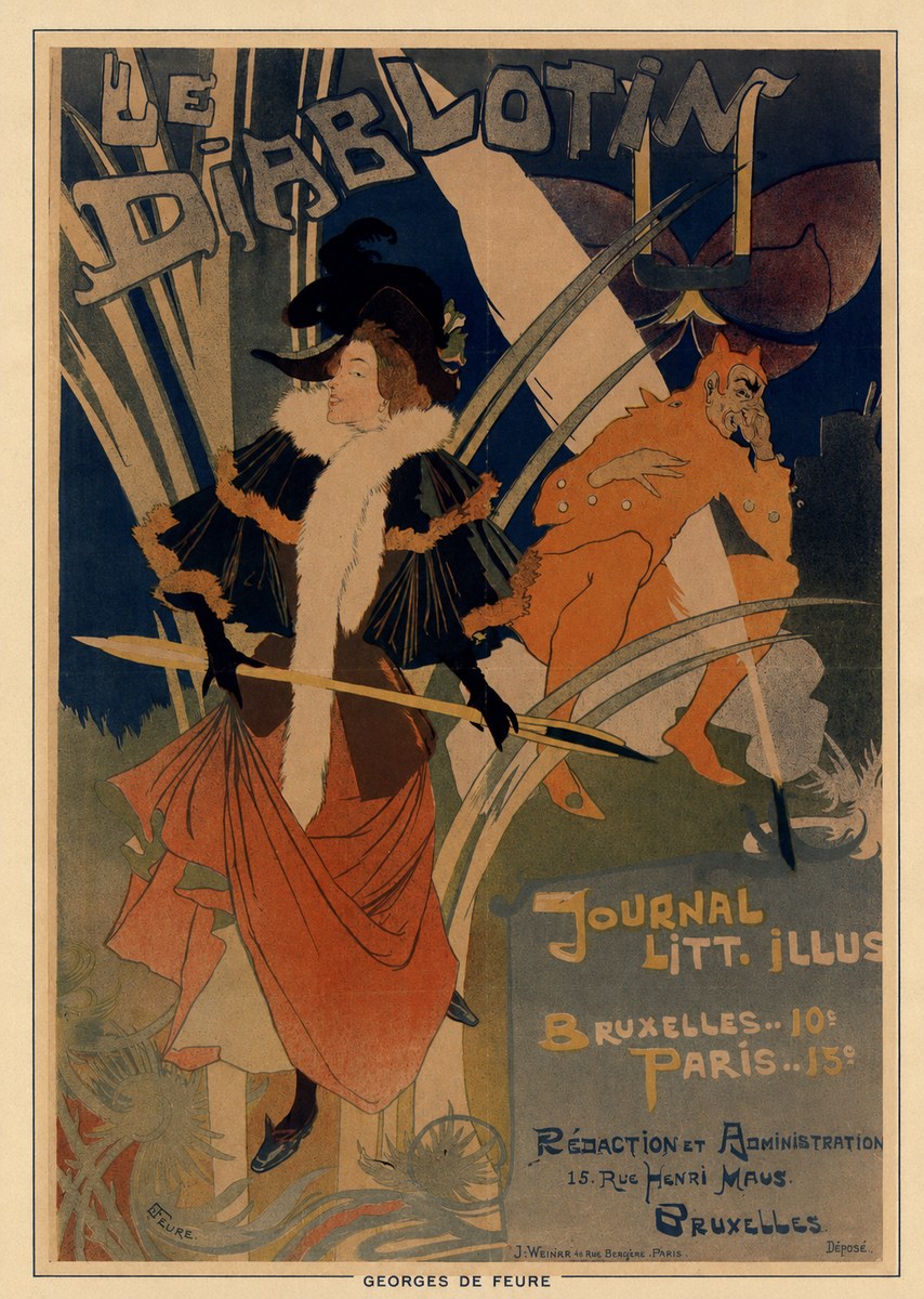 Georges de Feure Le Diablotin I No6 - Affiche