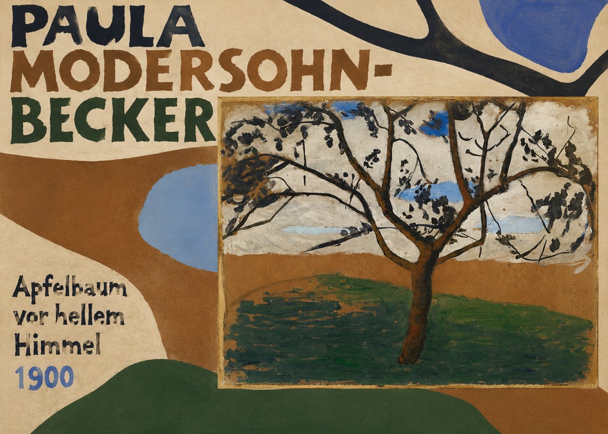 Paula Modersohn-Becker Apfelbaum Vor Hellem Himmel No6 - Affiche