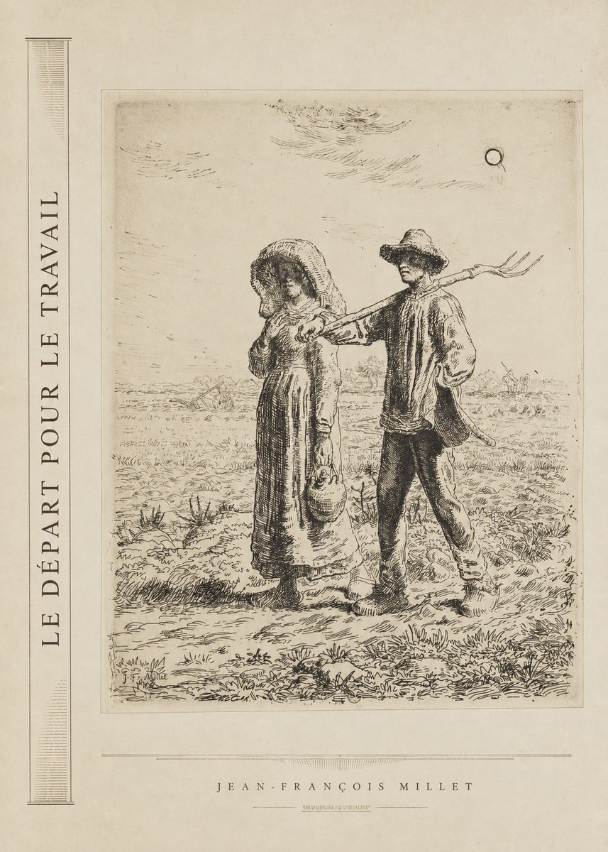 Jean-François Millet Le Départ Pour Le Travail II No2 - Affiche