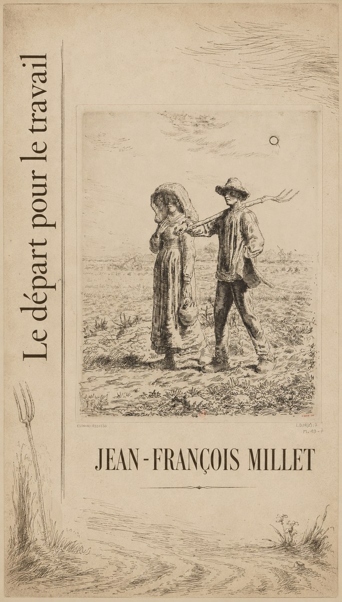 Jean-François Millet Le Départ Pour Le Travail II No5 - Affiche