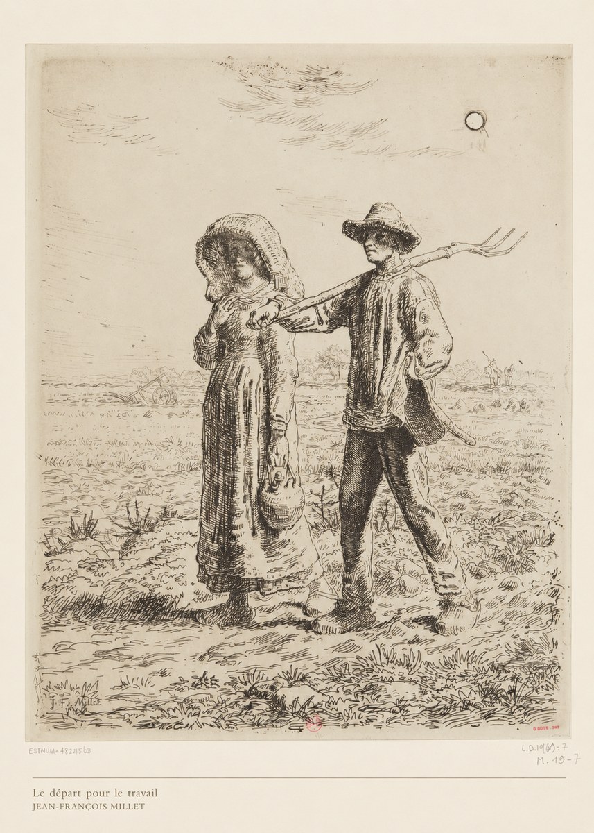Jean-François Millet Le Départ Pour Le Travail II No6 - Affiche