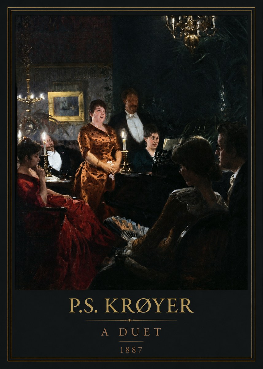 P.S. Krøyer A Duet No5 - Affiche