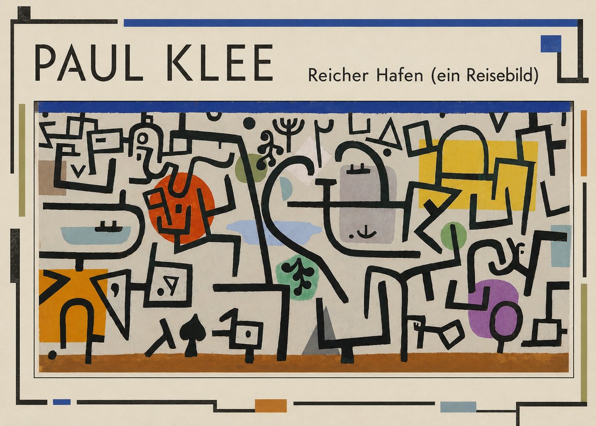 Paul Klee Reicher Hafen (Ein Reisebild) I No1 - Affiche