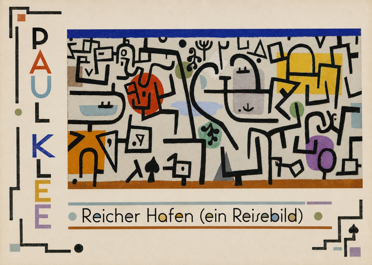 Paul Klee Reicher Hafen (Ein Reisebild) I No2 - Affiche