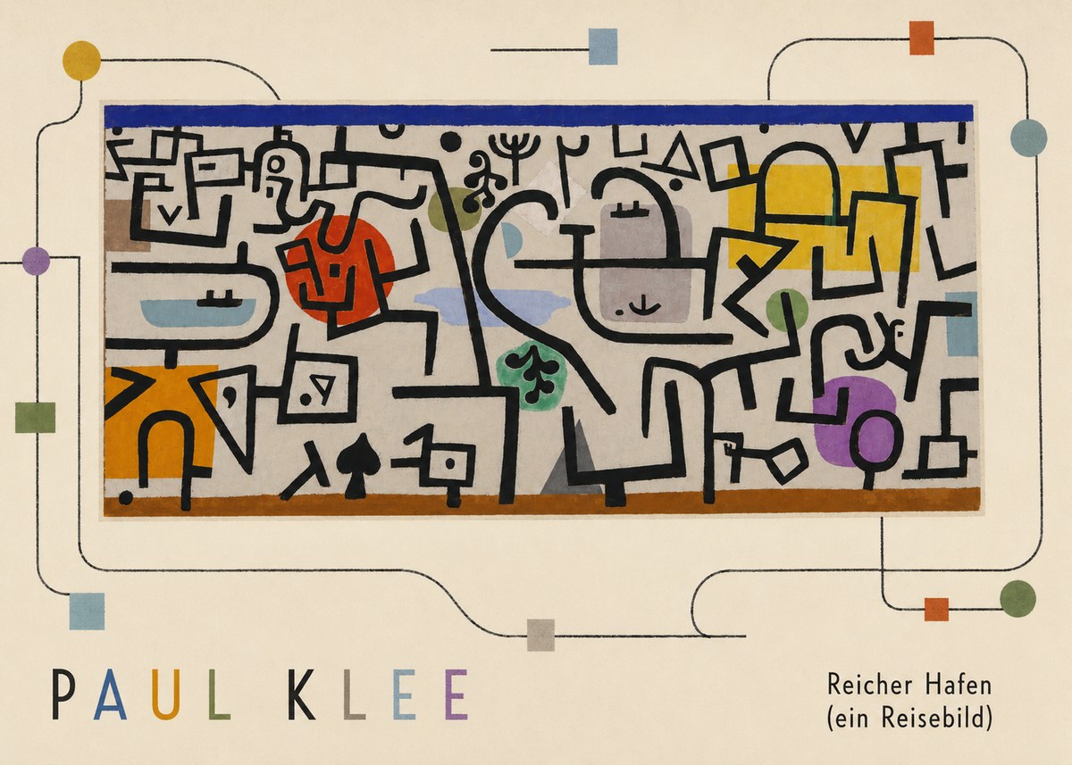 Paul Klee Reicher Hafen (Ein Reisebild) I No4 - Affiche
