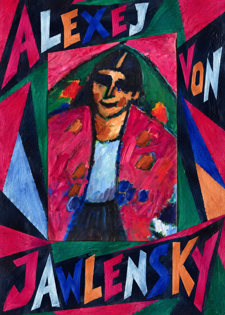 Alexej von Jawlensky Head of a Man No6 - Affiche