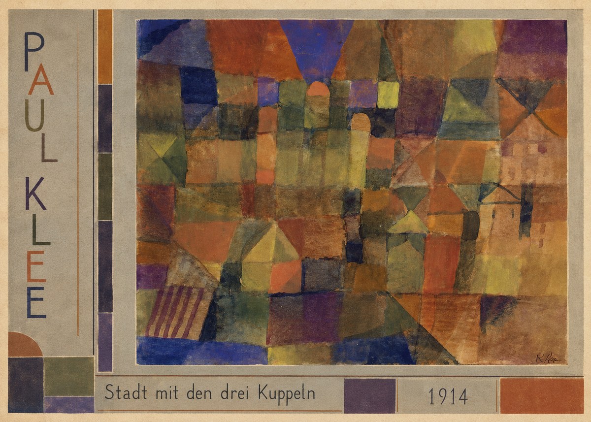 Paul Klee Stadt Mit Den Drei Kuppeln No2 - Affiche