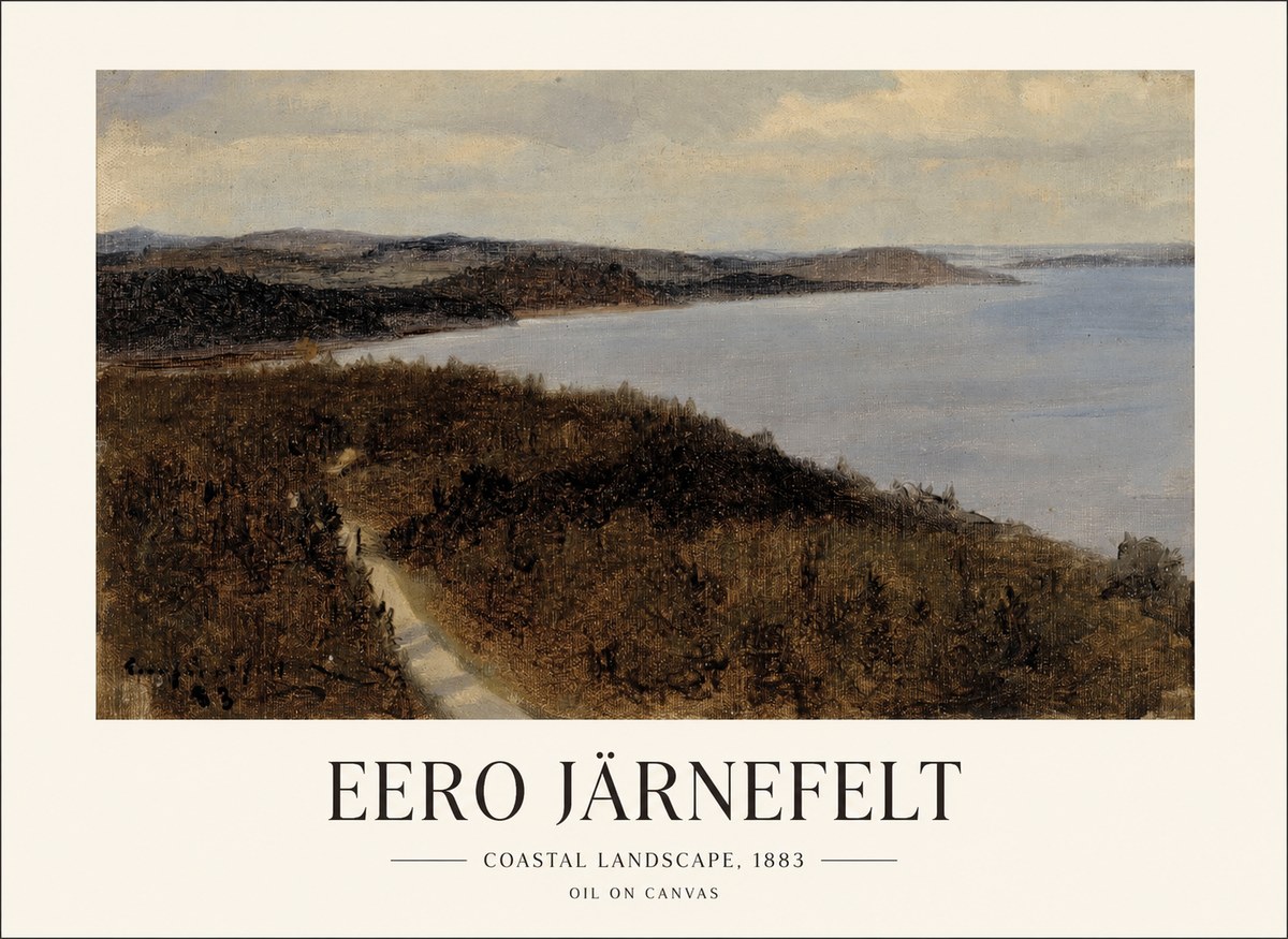 Eero Järnefelt Coastal Landscape, 1883 No1 - Affiche