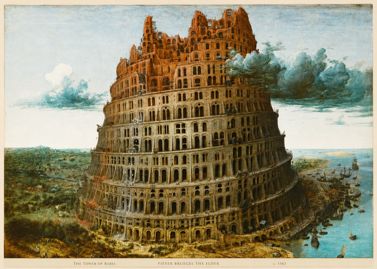 Pieter Bruegel The Tower of Babel III No6 - Affiche