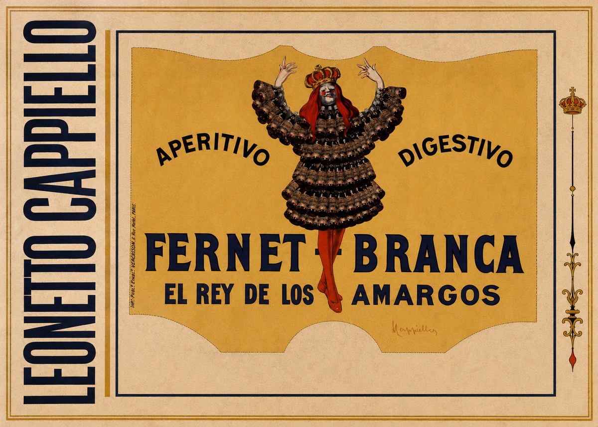 Leonetto Cappiello Fernet Branca No3 - Affiche