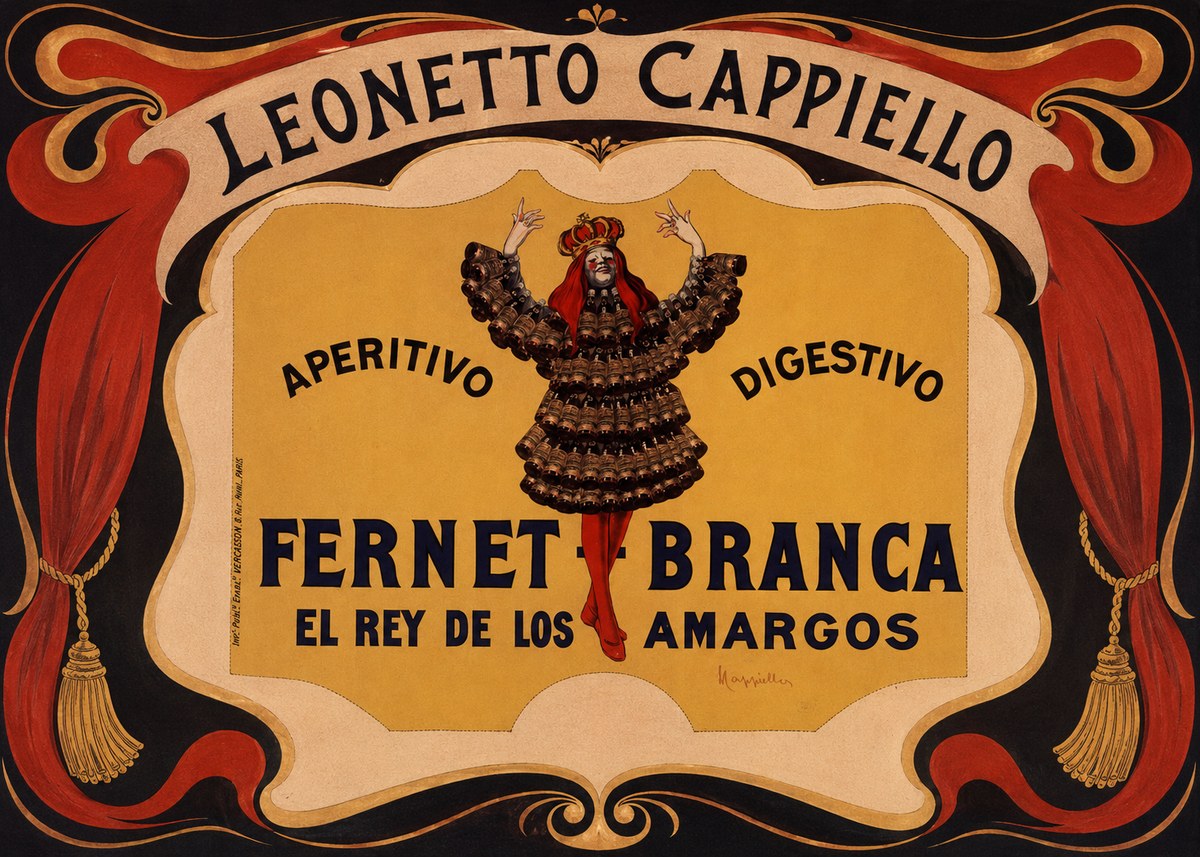 Leonetto Cappiello Fernet Branca No4 - Affiche