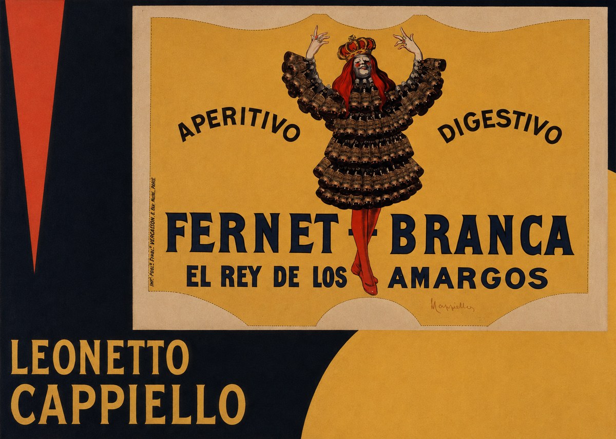 Leonetto Cappiello Fernet Branca No5 - Affiche