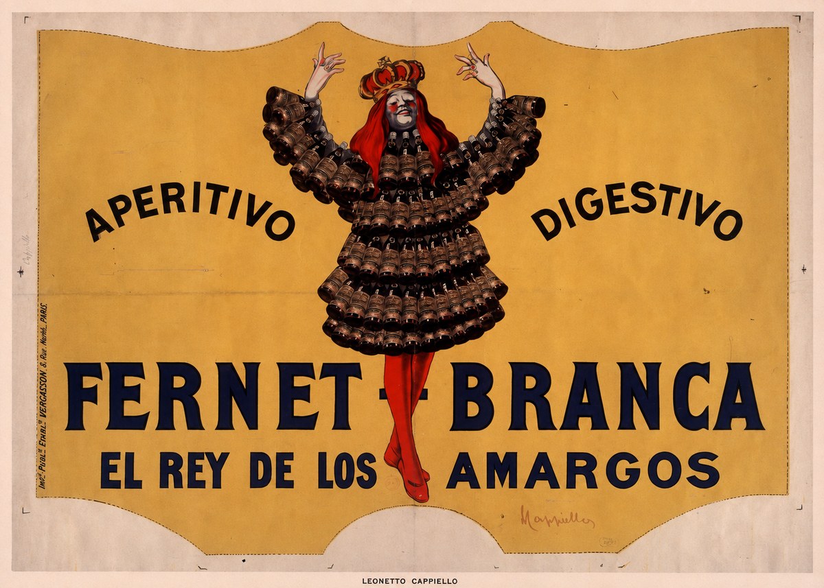 Leonetto Cappiello Fernet Branca No6 - Affiche