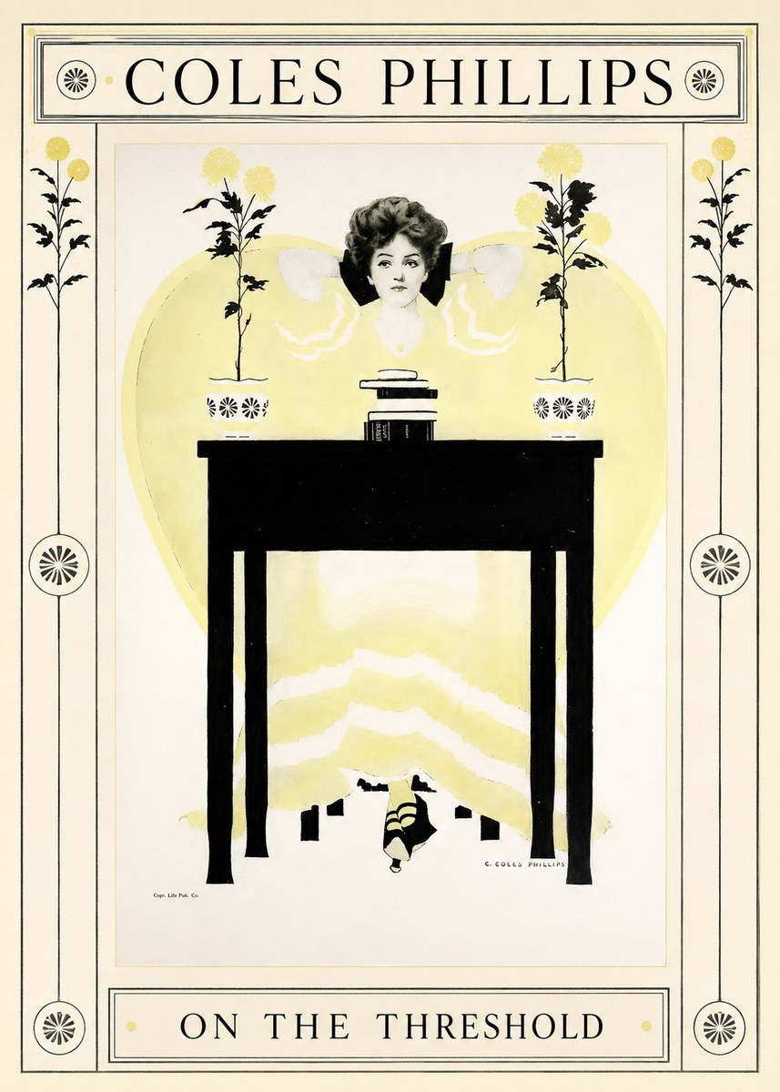 Coles Phillips On the Threshold No1 - Affiche