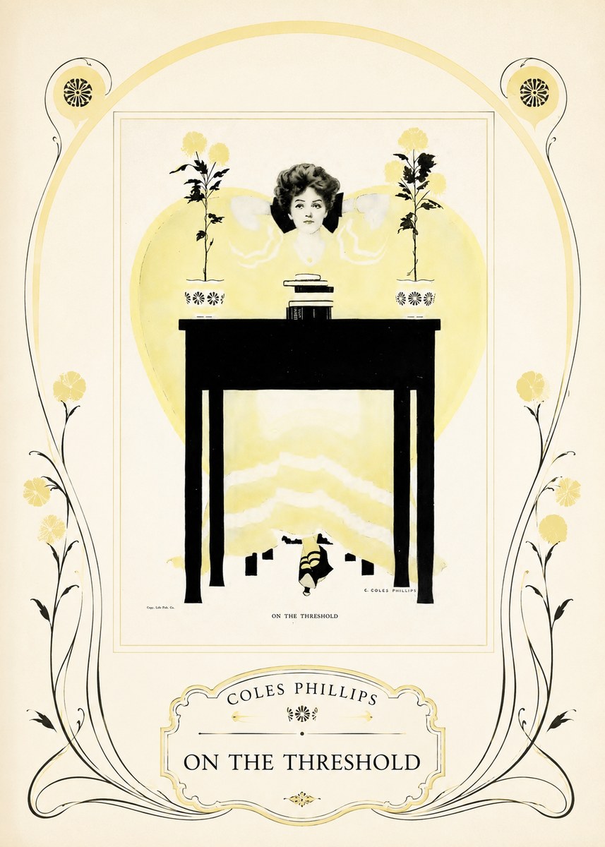 Coles Phillips On the Threshold No3 - Affiche
