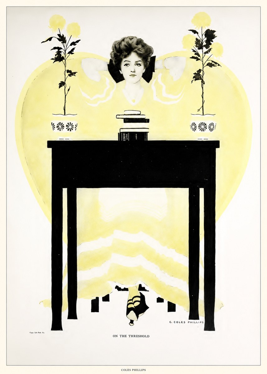 Coles Phillips On the Threshold No6 - Affiche