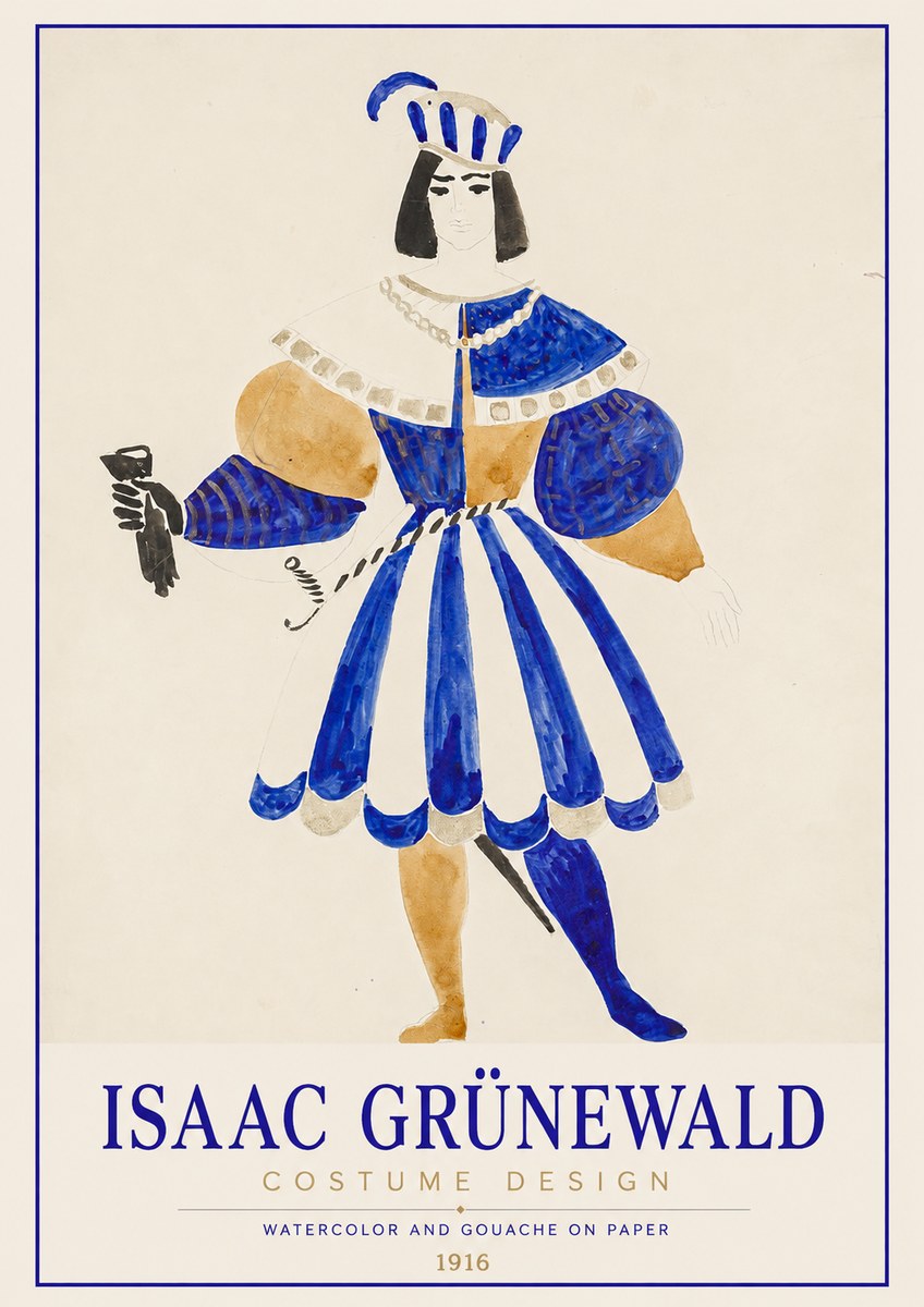 Isaac Grünewald Costume Design III No1 - Affiche