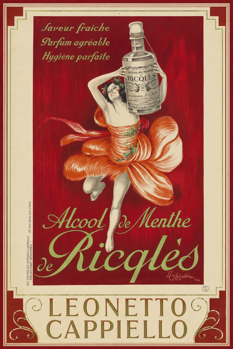 Leonetto Cappiello Alcool De Menthe De Ricqlès I No4 - Affiche