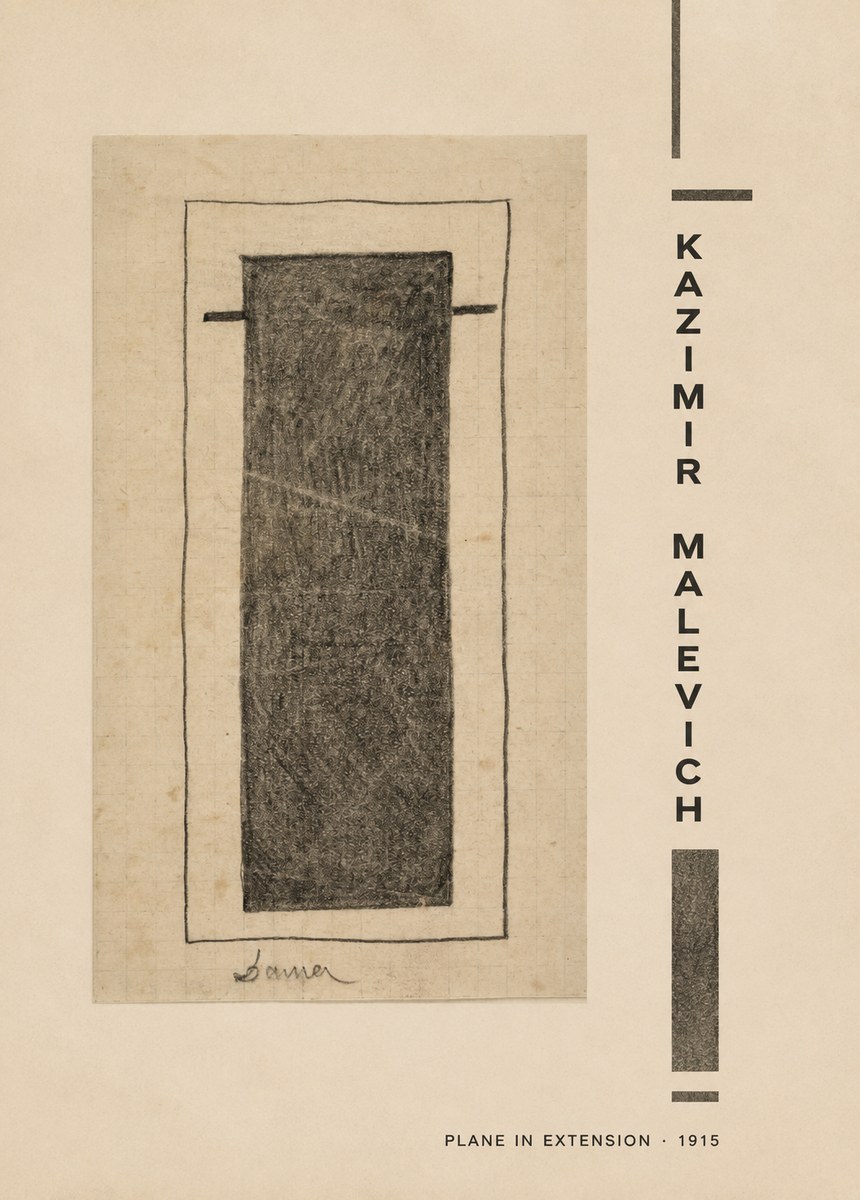 Kazimir Malevich Plane in Extension No2 - Affiche
