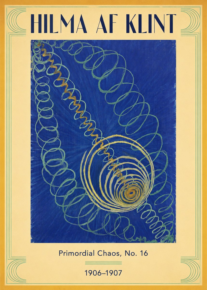 Hilma af Klint Primordial Chaos, No. 16 No3 - Affiche