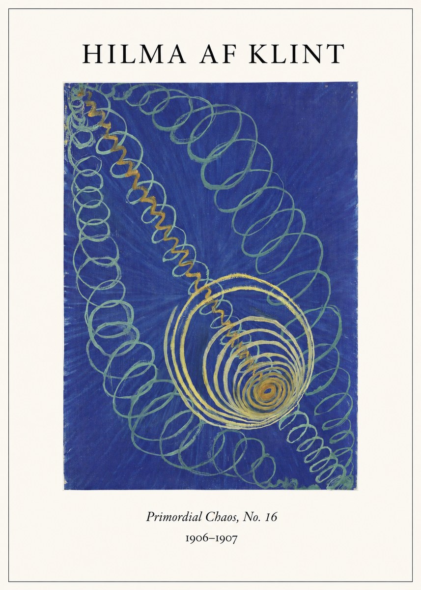 Hilma af Klint Primordial Chaos, No. 16 No4 - Affiche