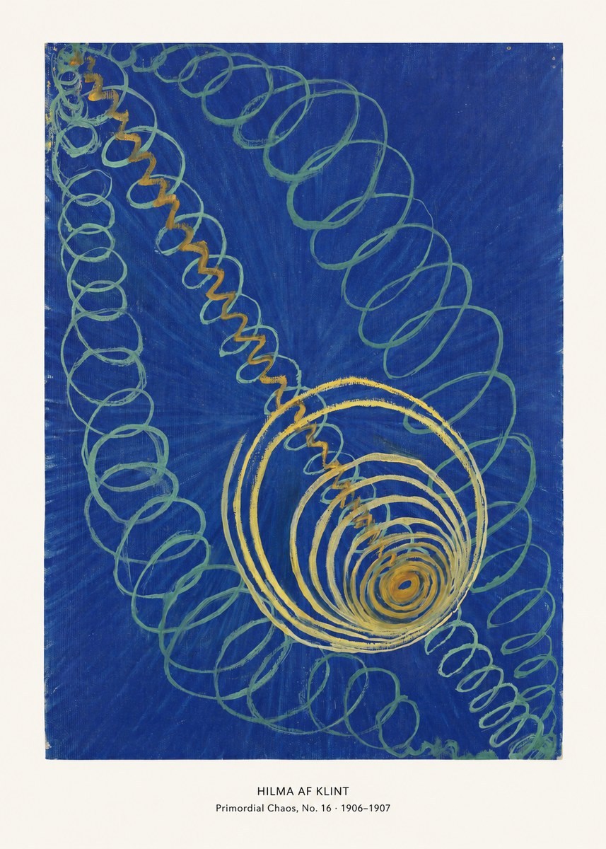 Hilma af Klint Primordial Chaos, No. 16 No6 - Affiche