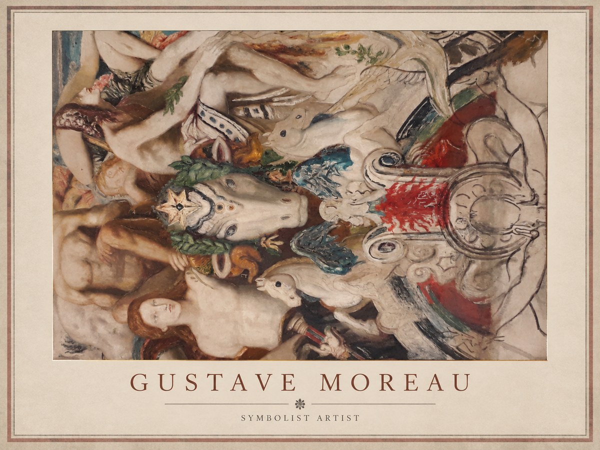 Gustave Moreau Mythological Composition No1 - Affiche