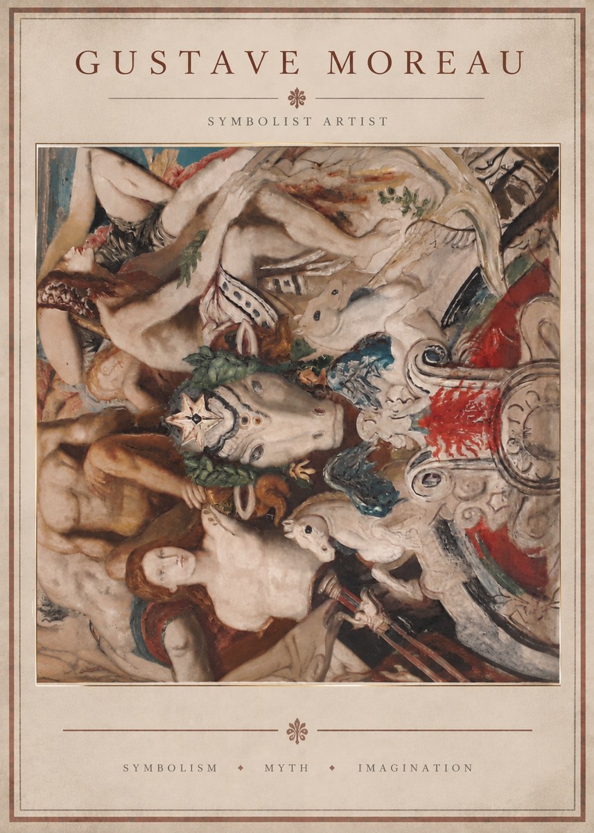 Gustave Moreau Mythological Composition No4 - Affiche