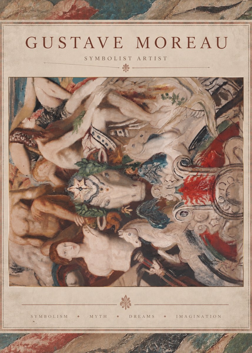 Gustave Moreau Mythological Composition No6 - Affiche