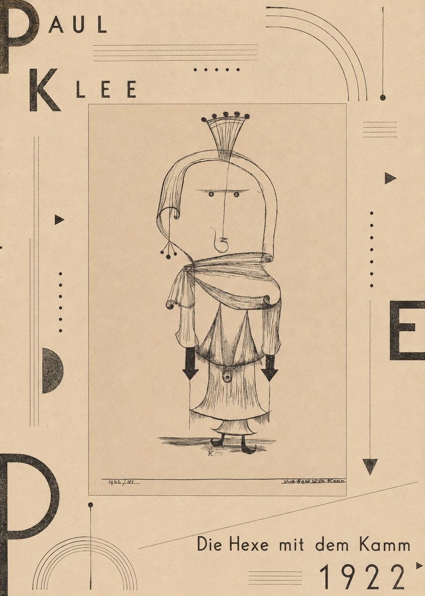 Paul Klee Die Hexe Mit Dem Kamm No5 - Affiche