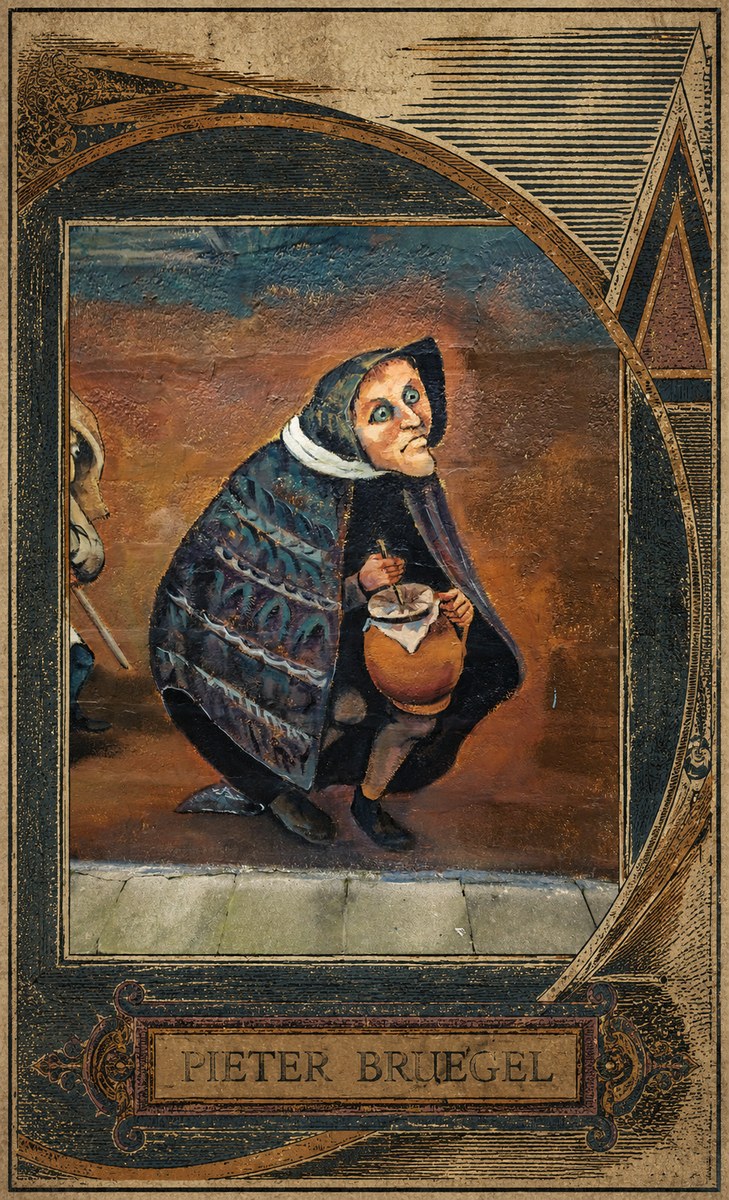 Pieter Bruegel The Beggar Woman with Jug No5 - Affiche